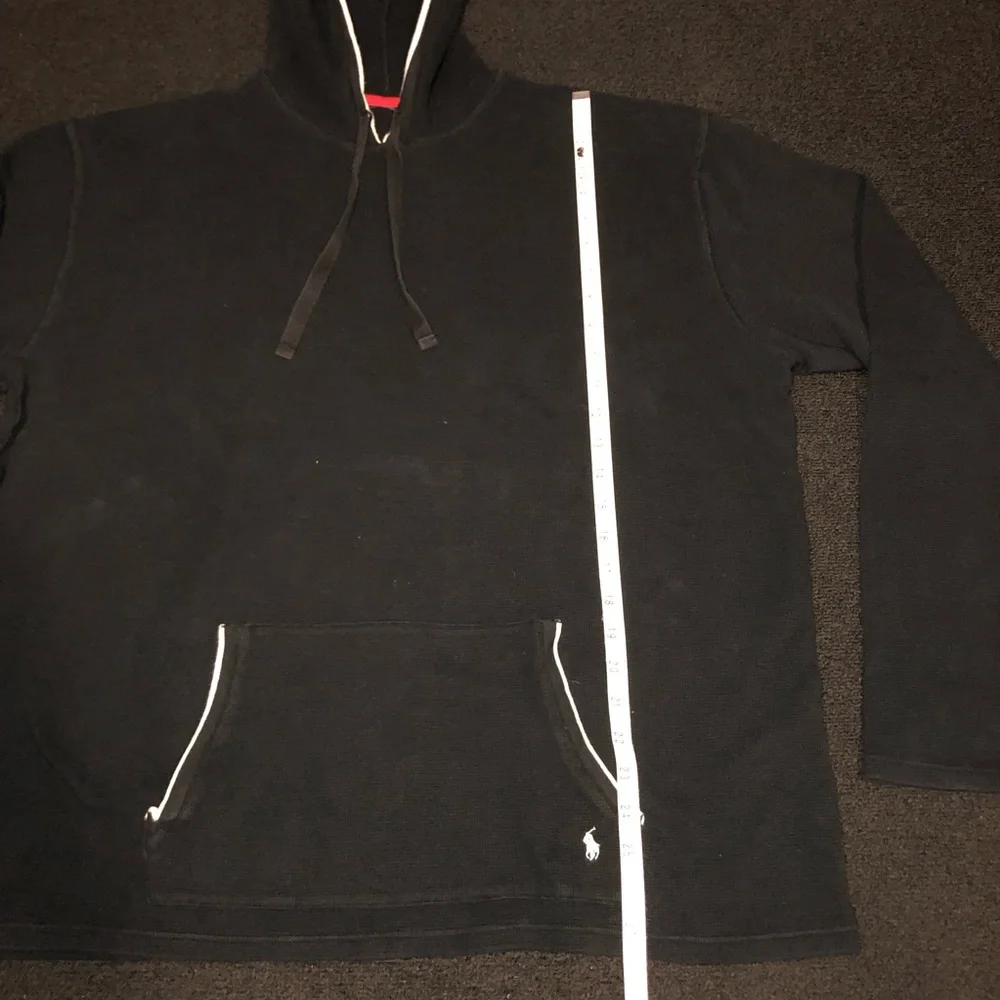 Polo Ralph Lauren. Sleepwear Hoodie. Waffle Knit. Size 2XL. Dark Navy Blue Color - Picture 5 of 14